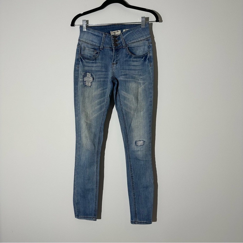 Indigo Rein anklet three buttons size 3 jeans